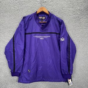 Vintage Los Angeles Kings Jacket Mens Large Purple NHL Hockey CCM Center Ice